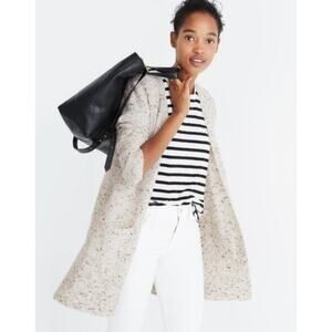 Madewell Wool Blend Donegal Kent Speckled Cardigan Size M